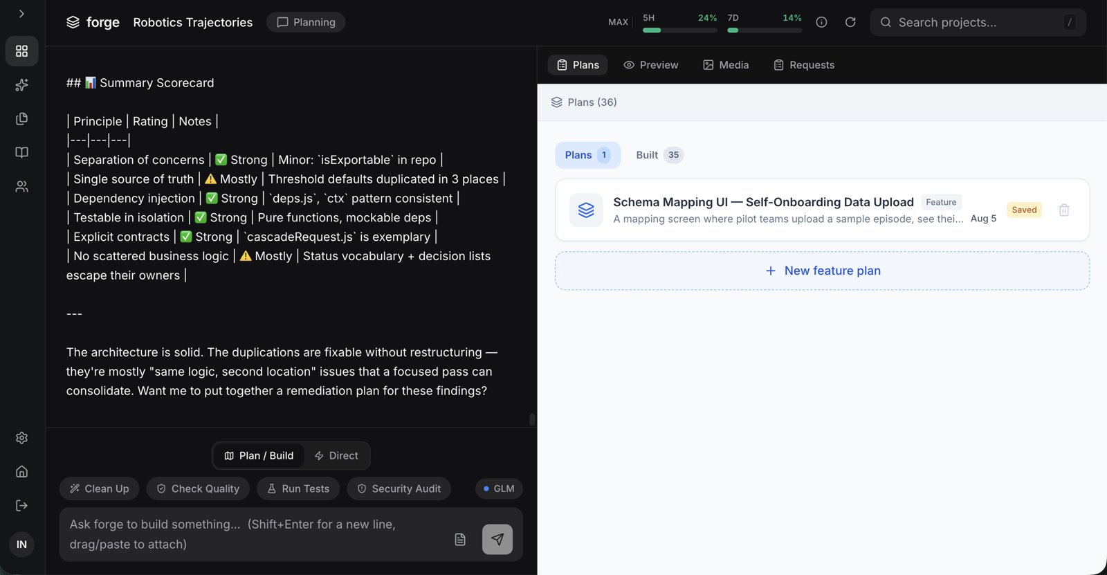 Forge — the full workspace