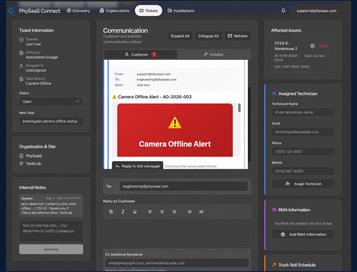 PhySaaS Connect platform — module view